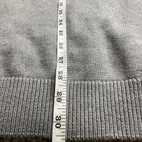 CHAPS XL Unisex Faux Suede Elbow Patch Button Sweater - Picture 12 of 14